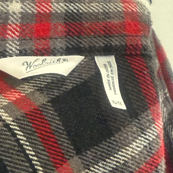 Red and Black Plaid Button-Up Shirt - Picture 6 of 7
